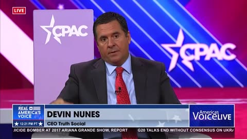 Devin Nunes speaks at CPAC.