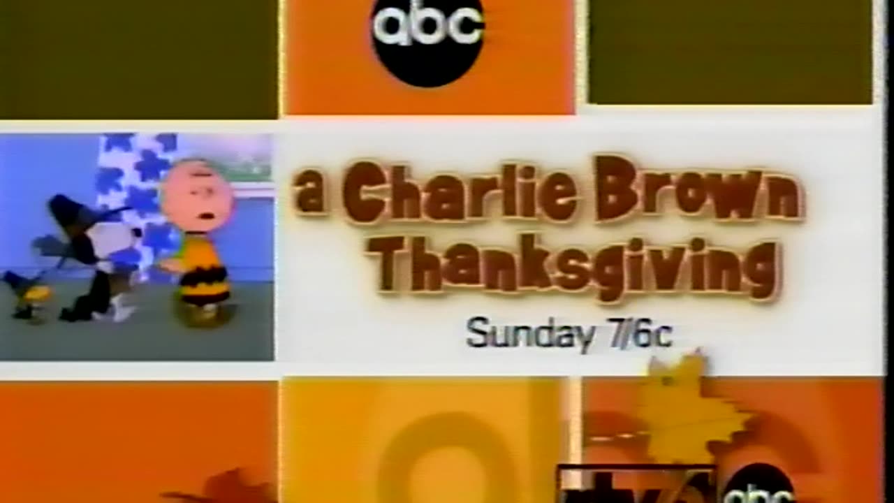 November 19, 2003 - Promo for 'A Charlie Brown Thanksgiving'