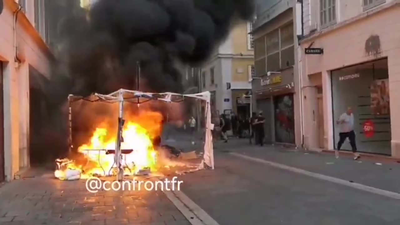 Riots in Paris France
