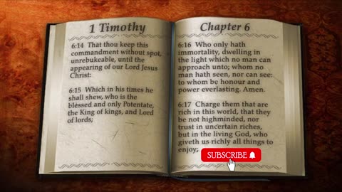 KJV Bible The Book of 1 Timothy ｜ Read by Alexander Scourby ｜ AUDIO & TEXT