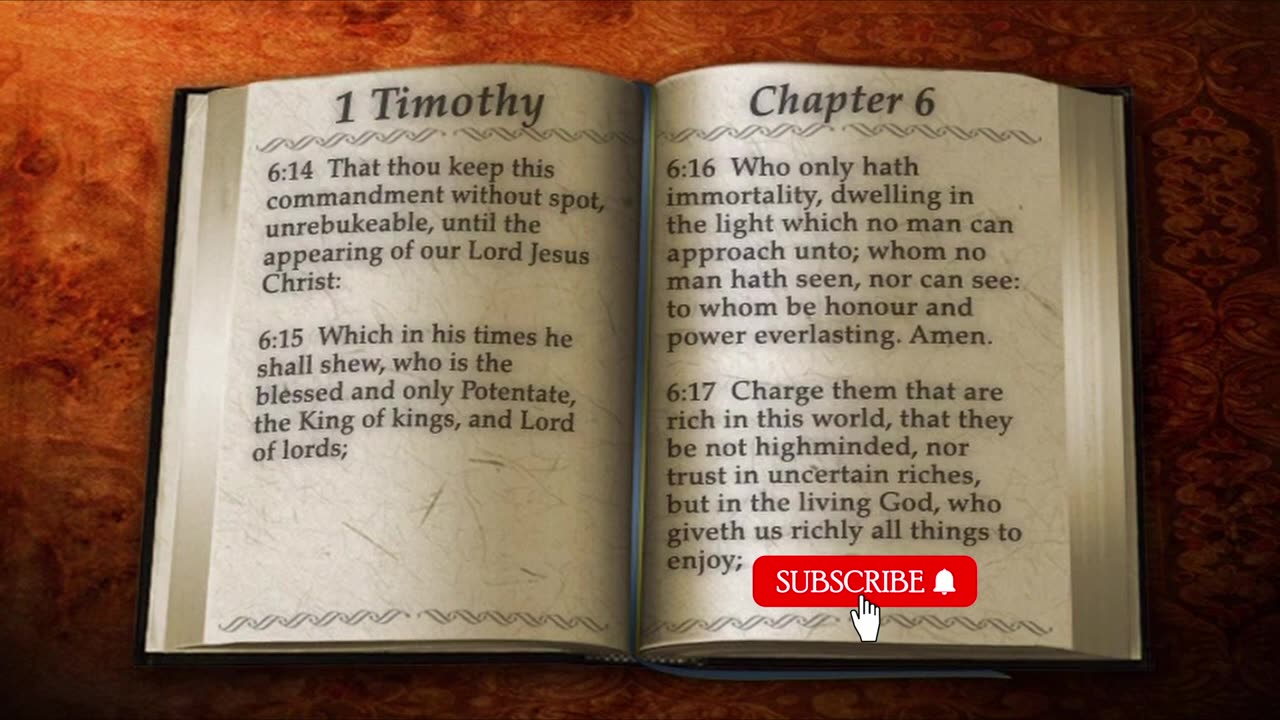 KJV Bible The Book of 1 Timothy ｜ Read by Alexander Scourby ｜ AUDIO & TEXT