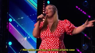 Gravida, Emy surpreende a todos com uma voz poderosa, cantando "Listen" de Beyoncé | BGT 2023