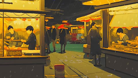 ＴＯＫＹＯ Market night🌙 [Lofi / Study / Chill Mix] ３ＡＭ