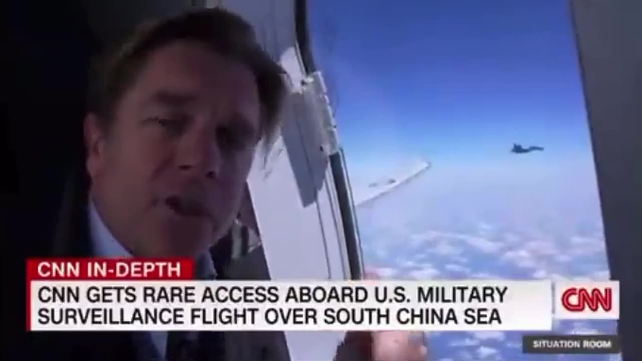 So one day this CNN reporter decides to step on a US navy plane