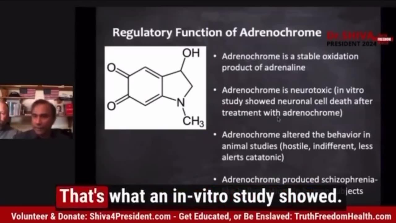 Dr. Shiva explains how and what Adrenochrome synthesis is.