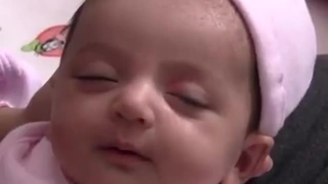 Adorable Newborn Baby Sleeping