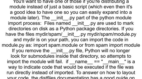 Python File Structure on GitHub