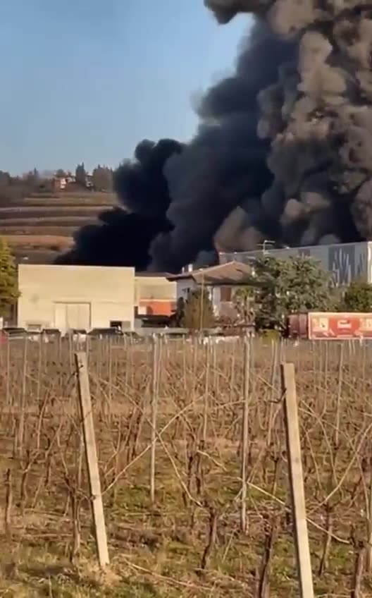 Sausage factory near Verona goes up in flames on February 10th