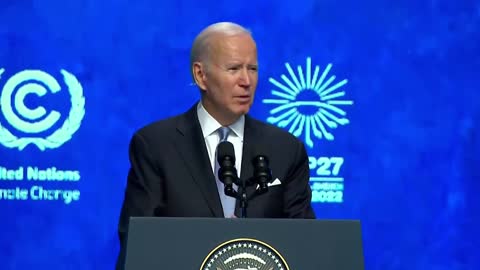 Biden heckled during speech at Cop27