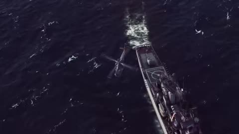 Helicopter Reconnaissance - Sea Power #navaloperations #navalsecurity #airforce #gaming