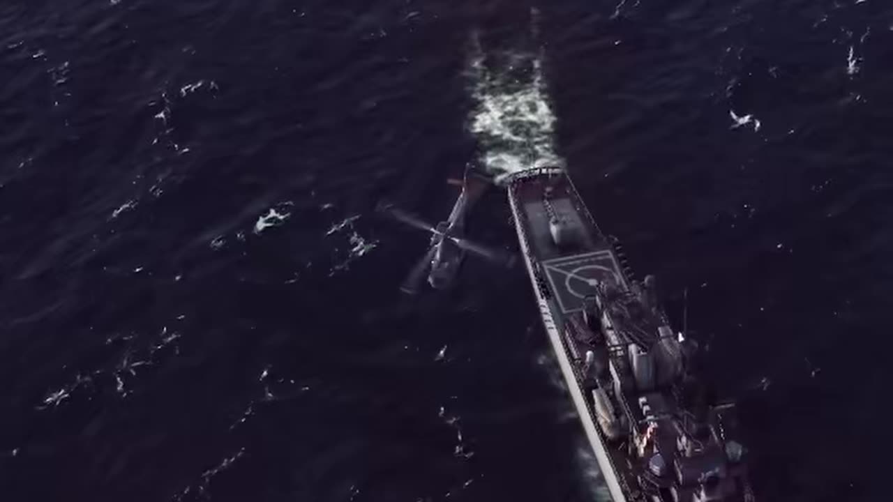 Helicopter Reconnaissance - Sea Power #navaloperations #navalsecurity #airforce #gaming
