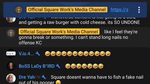 Square Work Media Blasphemy Stream. Church is not a skit for comedy.