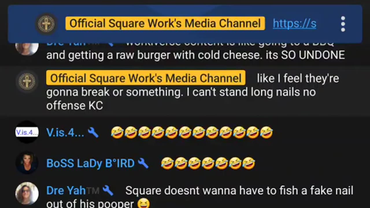 Square Work Media Blasphemy Stream. Church is not a skit for comedy.