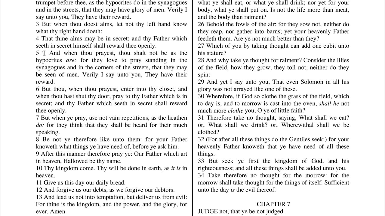 Matthew 6 Teaching Holy Scriptures Bible Leave Your Church Now