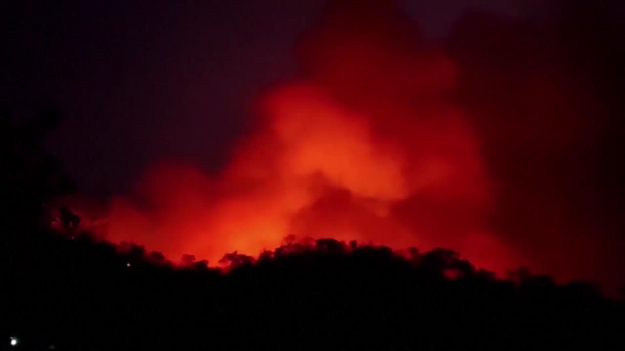 Wildfire breaks out in central Thailand