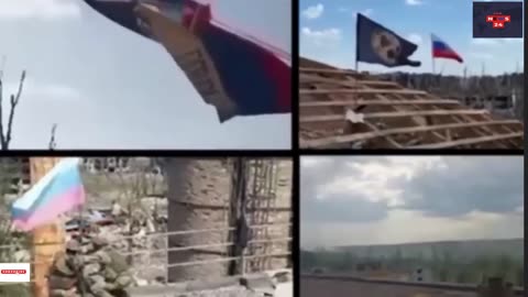 Wagner group releases footage of its fighters raising flags said to be in Bakhmut