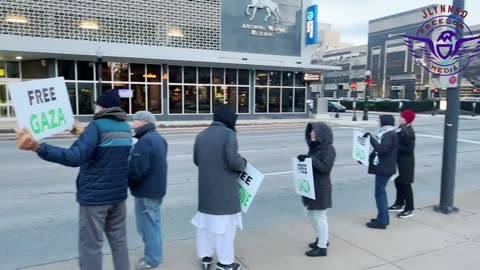 Fort Wayne Pro “Free Palestine” protest 1/2/24