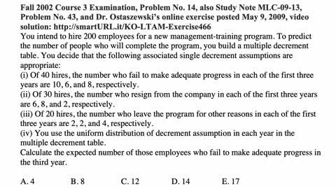 Exam LTAM exercise for November 6, 2021