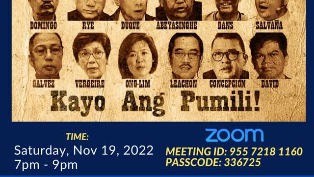 CDC Ph Weekly Huddle Nov 19, 2022: Amnestiya o Hustisya? Kayo Ang Pumili!