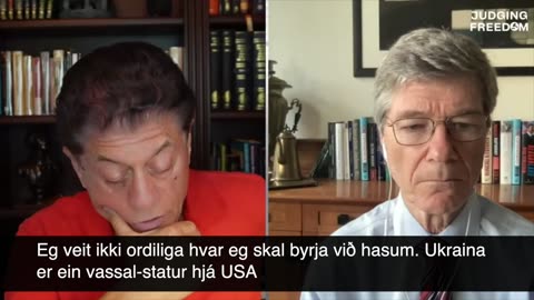 Jeff Sachs á Judging Freedom við Andrew Napolitano, 14. sept. 23, v FØ teksti