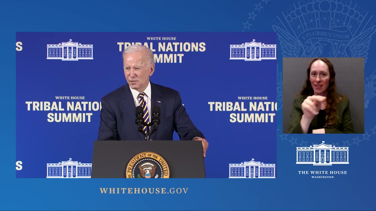 President Biden Delivers Remarks at the White House Tribal Nations Summit