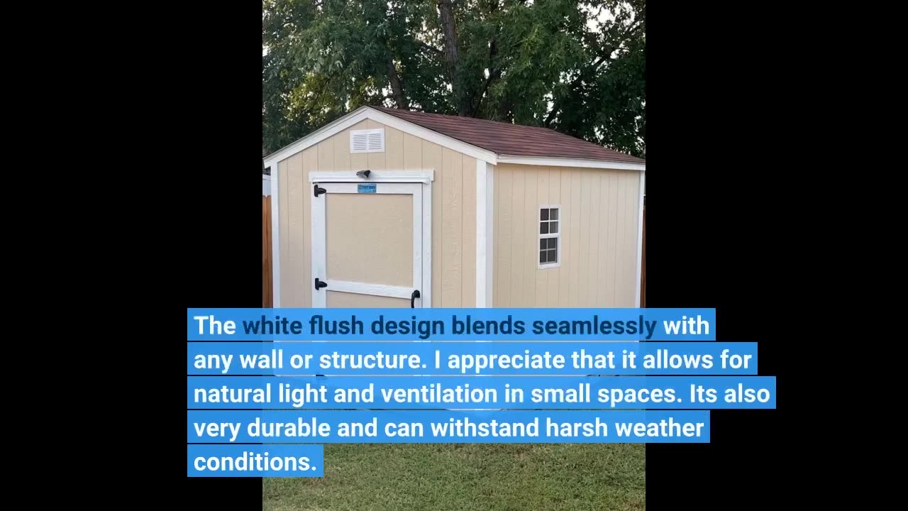 See Comments: Outdoor Play and Storage SHED Playhouse WINDOW-14 Wx21 H-White-Flush (W14X21W4GTP...