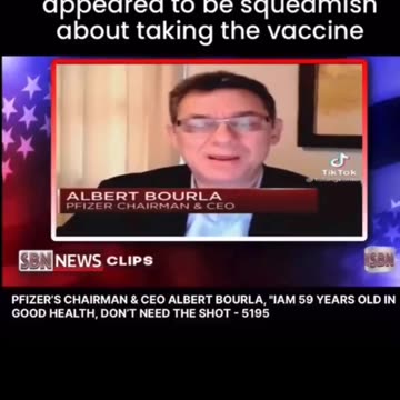 Pfizer CEO Albert Bourla NEVER Took The SHOT - NEVER