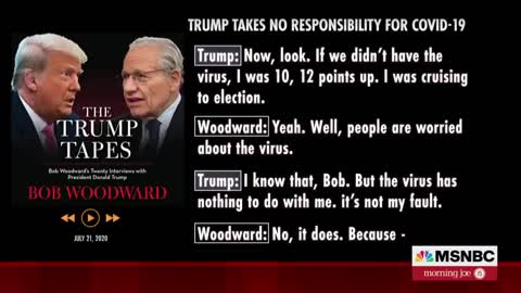 Trump Tells Woodward In 2020 He 'Wanted To Always Play It Down' On Covid