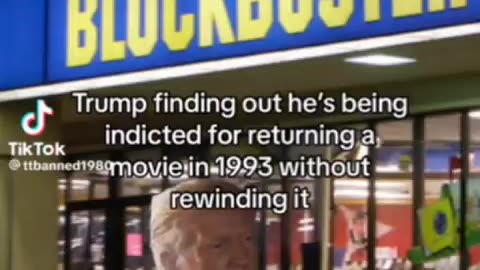 Trump did not return a movie in 1993 w/out rewinding arrest him