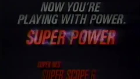 1992 Super Nintendo Super Scope Six 90's 90s TV Commercial - SNES Video Game System