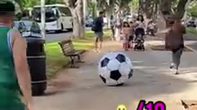 Last Guy 🤦🏻♂️ BEST Huge Ball Reactions! ⚽️ #shorts
