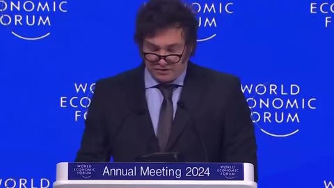 President of Argentina Javier Milei At the WEF Forum Part #1