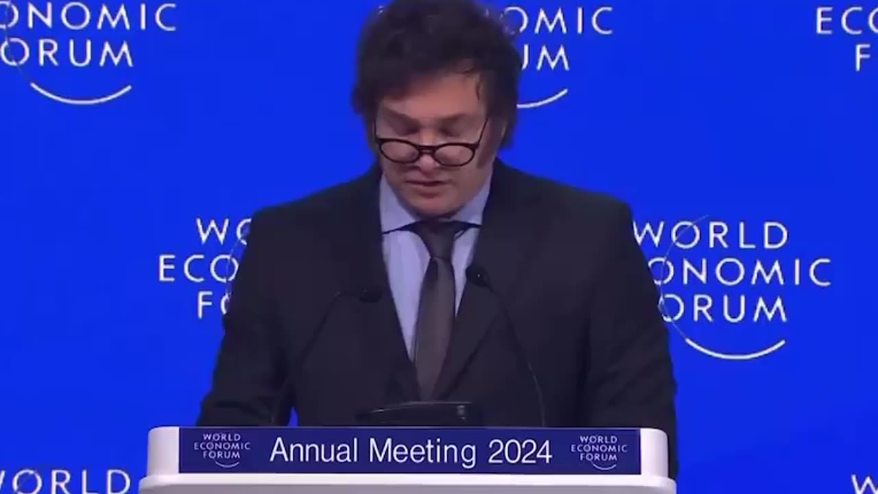President of Argentina Javier Milei At the WEF Forum Part #1