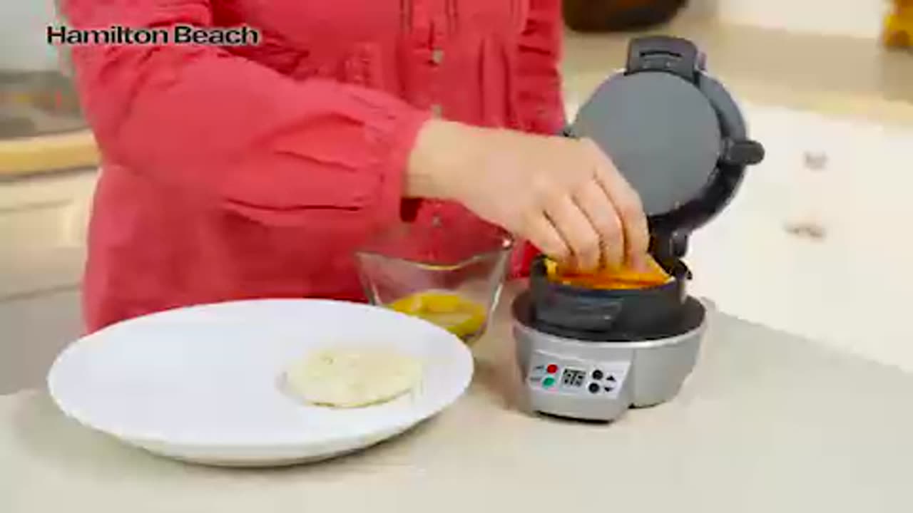 Breakfast Sandwich Maker with Egg Cooker Ring