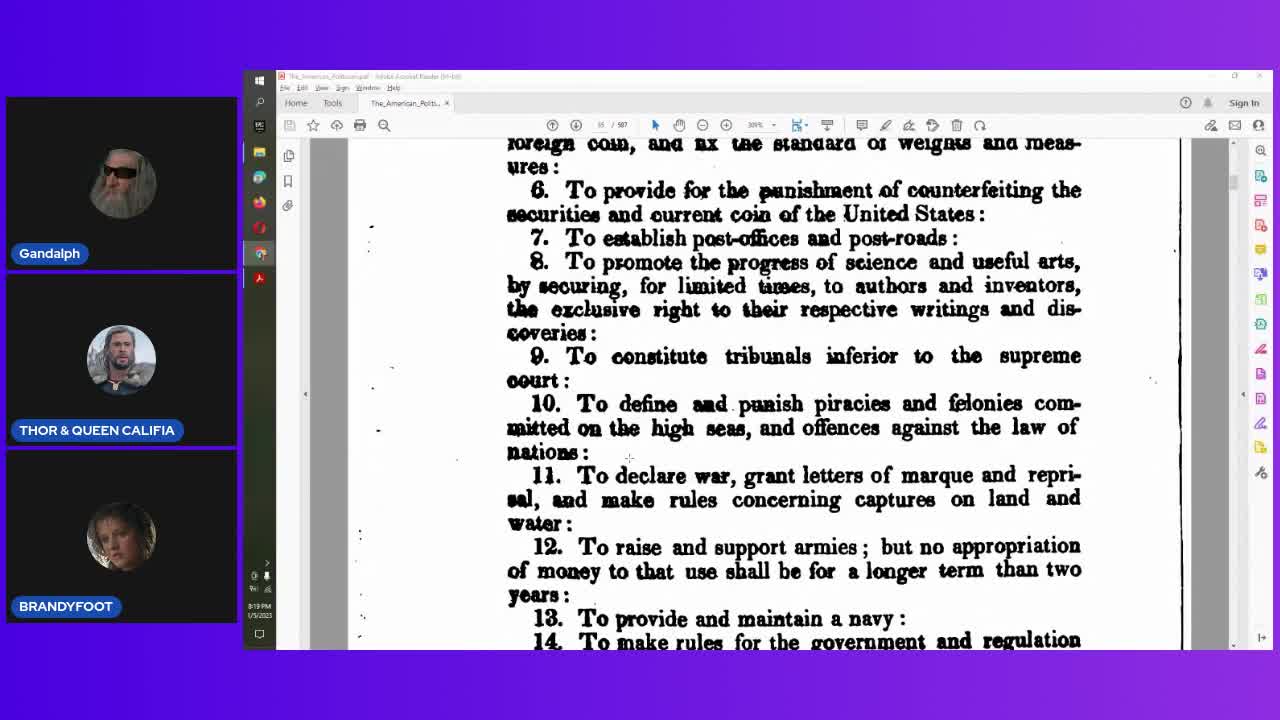 Reflections On The Constitution - Narrative Read