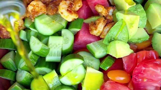 Replying to @lucklessfish HEIRLOOM TOMATO AND WATERMELON SALAD 😍