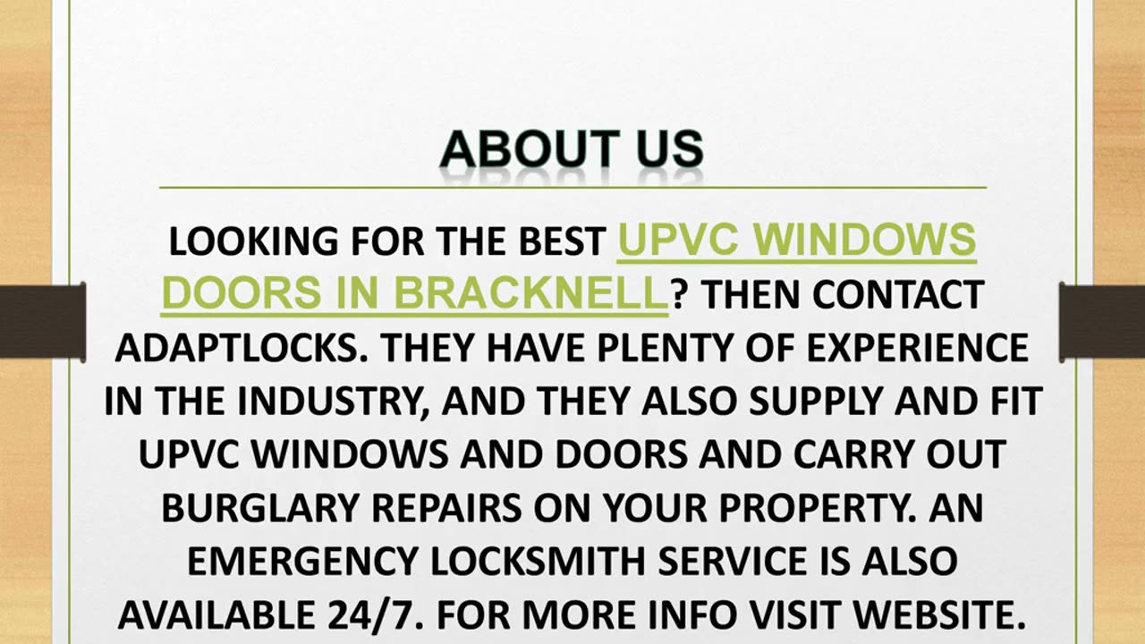 Best UPVC Windows Doors in Bracknell