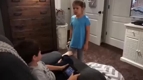 Brother instantly regrets after teasing his sister