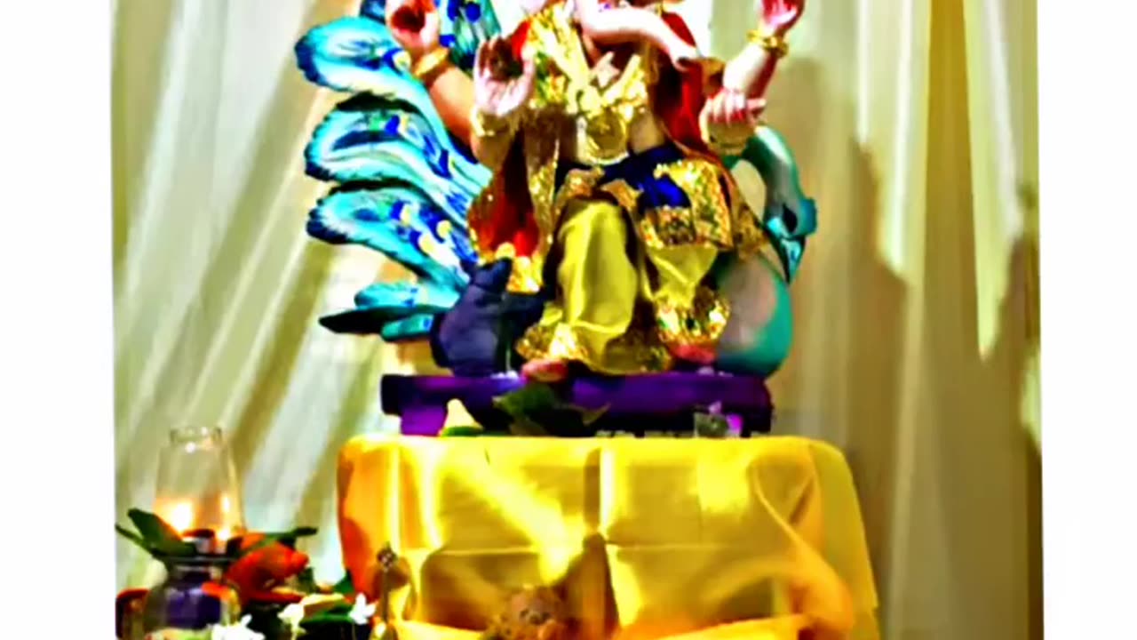 Ganesh chaturthi Viral blog at my home 🏠#ganesh