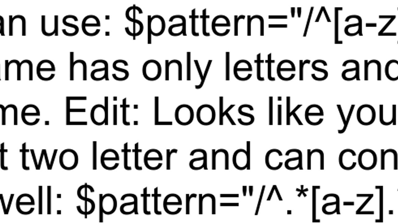 Regex to require at least 2 letters in string