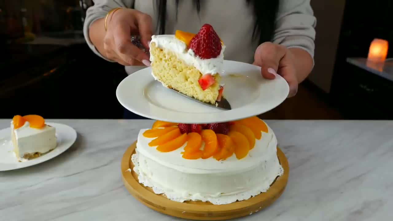 The best peach cake recipe you'll ever try: TRES LECHES | Views from the road