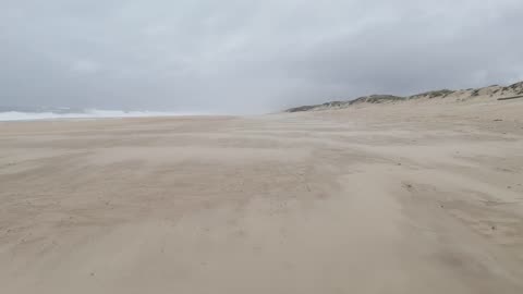 Sand Blowing in Wind