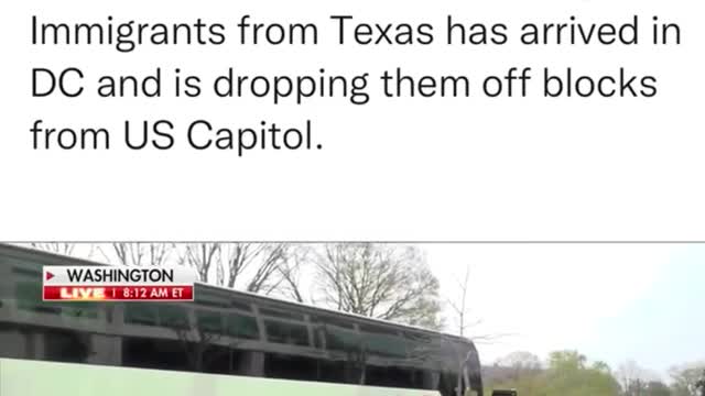 BREAKING_ The first bus of Illegal Immigrants from Texas has arrived in DC