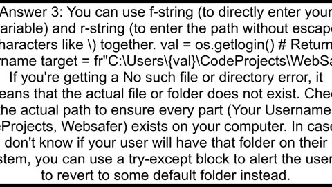 How do I put a variable in a path