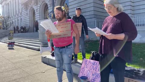 San Francisco City Hall Covid-19 Mandate Protest 12-14-21