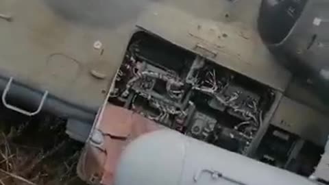 The video of the downed helicopter with identification mark V is published by the Ministry of