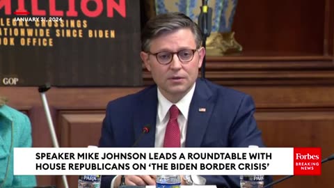 This Is A Catastrophe': Mike Johnson Sounds The Alarm On Border Crisis