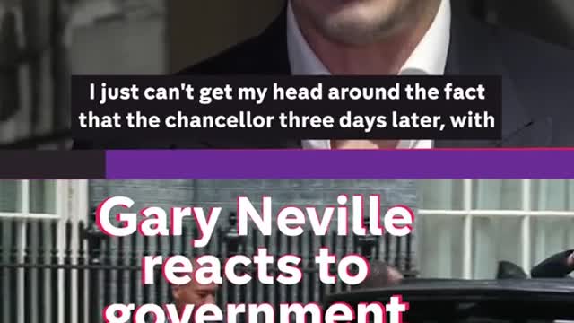 Gary Neville reaçts to government tax cuts.