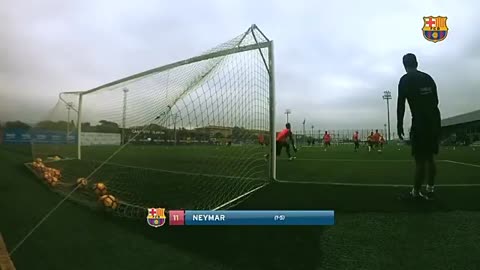 Neymar golazo en entrenamiento