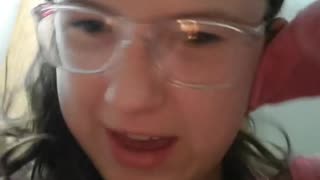 Autistic teen responding to comments on her video